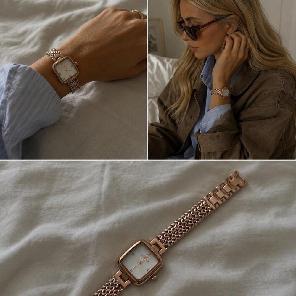 Rose gold watch with white - Picture 6 of 6